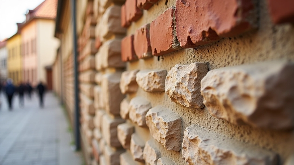 petmojičio senos sienos, plytos ir architektūriniai elementai, natūralus apšvietimas
